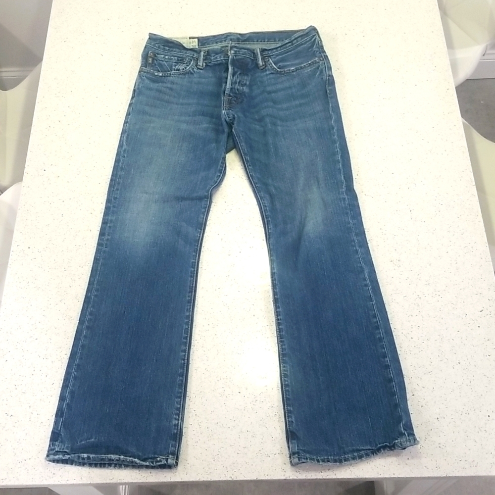 Abercrombie & Fitch Baxter low rise slim boot mens jeans  31x30